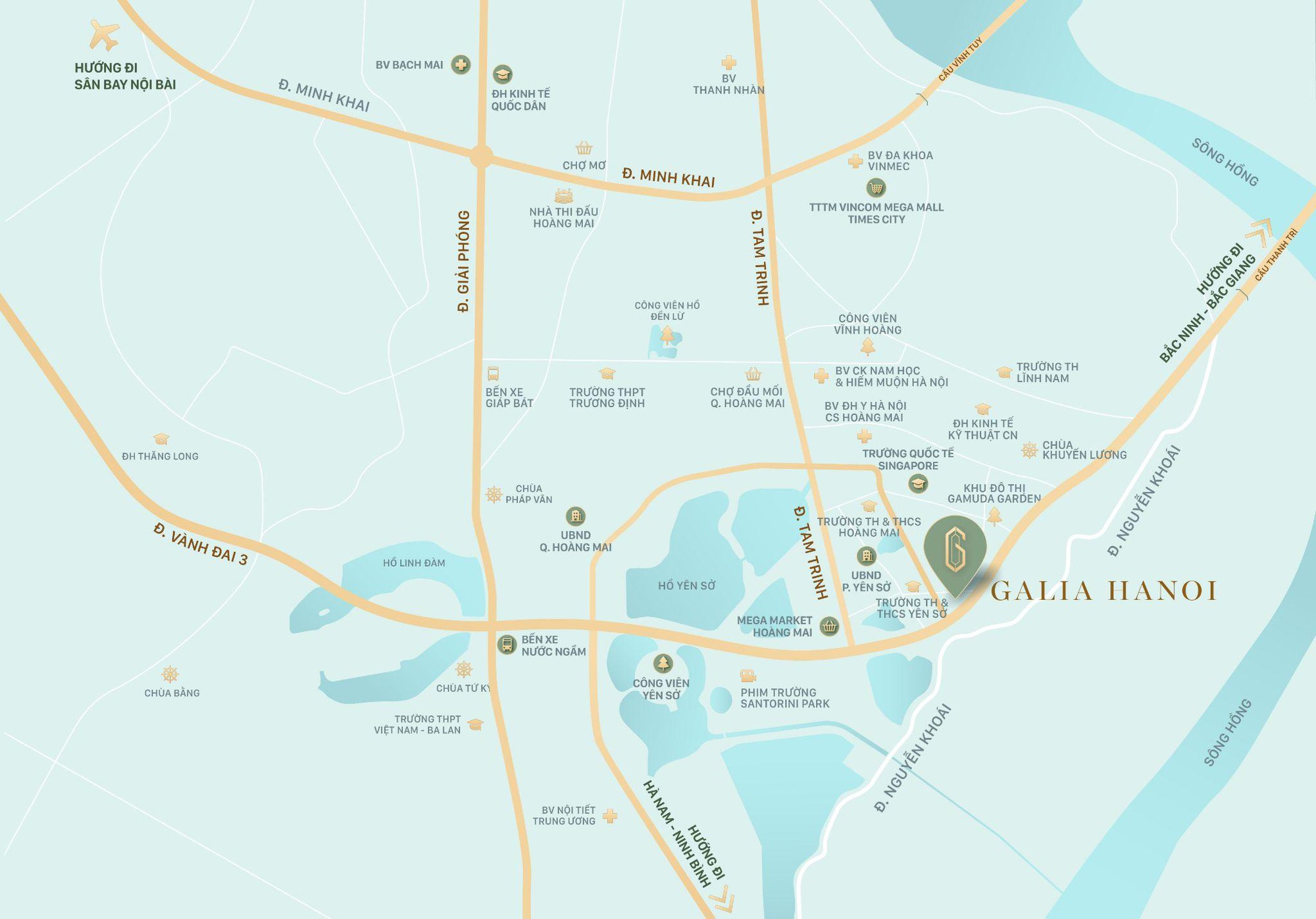 vị trí dự án galia hanoi